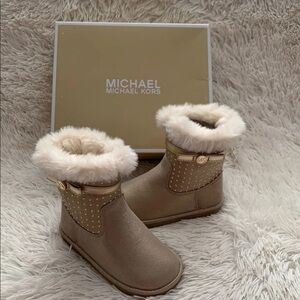 MICHAEL Kors Grace TIGF-T Gold Boots